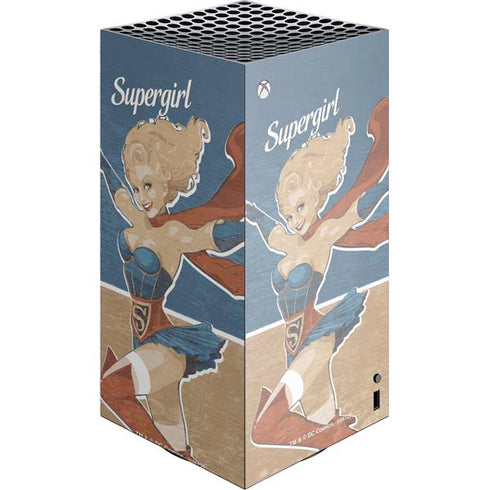 DC Comics Bombshells Supergirl XBox Series X Digital Edition Console Skin